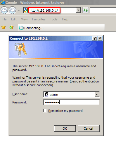 router ip address